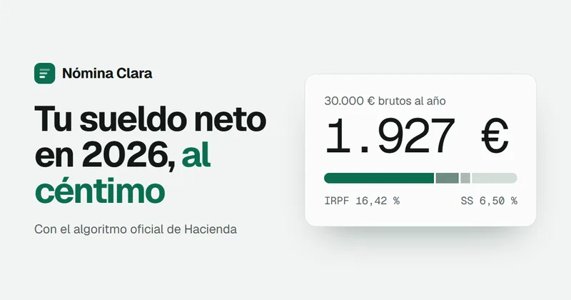 Calculadora de sueldo neto de Nómina Clara